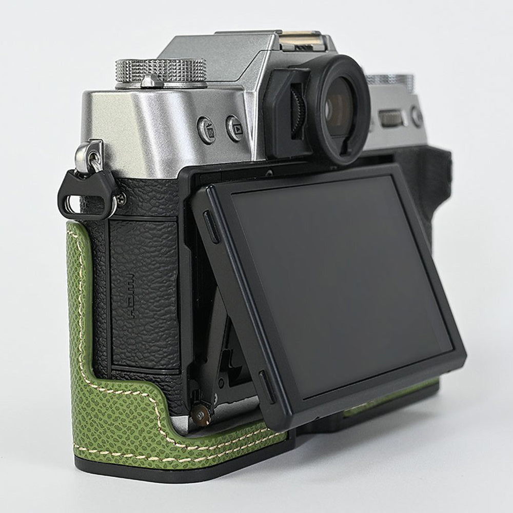 For Fujifilm XT10 / XT20 / XT30 / XT30 II PU Leather Camera Case Bottom Half-Body Protective Case with Hand Grip For Fujifilm XT10 / XT20 / XT30 / XT30 II PU Leather Camera Case Bottom Half-Body Protective Case with Hand Grip